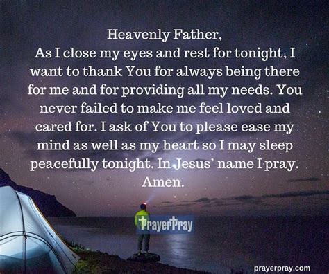 A Prayer Before Going To Sleep Good Night Prayer Night Prayer Bible