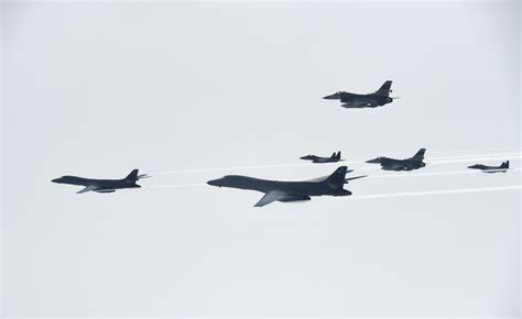 Us B 1b Bomber Flights Demonstrate Ironclad Commitment To South Korea Japan