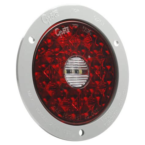 55082 4 Round Led Stop Tail Turn Light Red