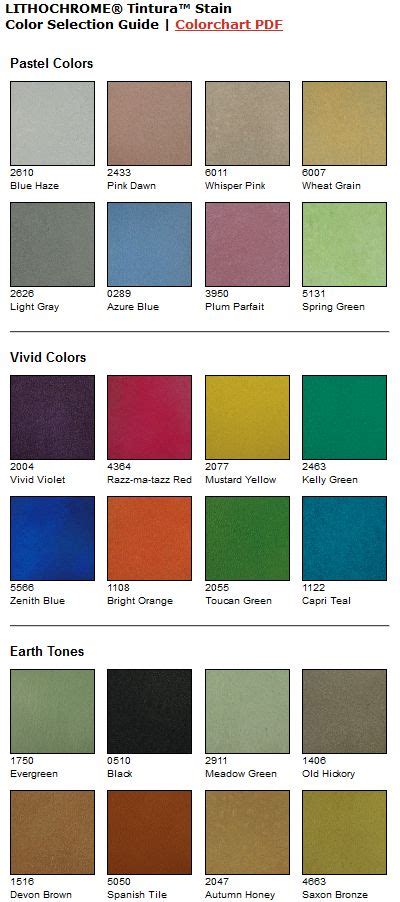 13 Best Water Based Concrete Stain Color Charts Images Concrete Stain
