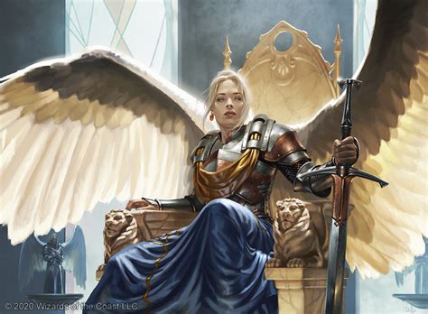 Radiant Serra Archangel Mtg Art From Commander Legends Set By Chris