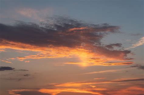 The Beautiful Sunset Painted The Sky With A Stunning Array Stock Photo