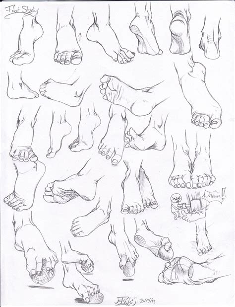 Foot Study By Tsuki Nii On Deviantart Feet Drawing Sketches Human