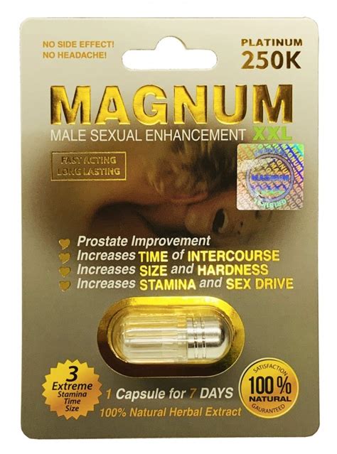 Magnum 1000k Silver Xxl Double Pill Male Enhancement