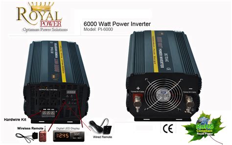 Dcac Power 6000 Watt Dcac Power Inverters 24 Volt To 110 Volt