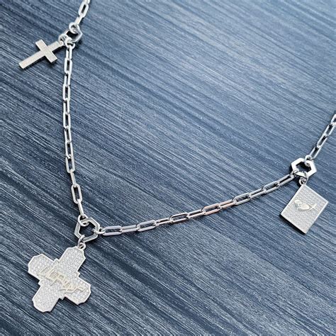 Lil Peep Trinity Necklace Iced Out 3pc Cross Chain Etsy Finland