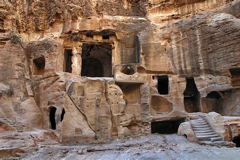 Painted Biclinium Siq Al Barid Little Petra Art Destination Jordan