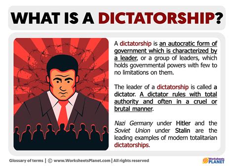 What Is A Dictatorship Definition Of Dictatorship