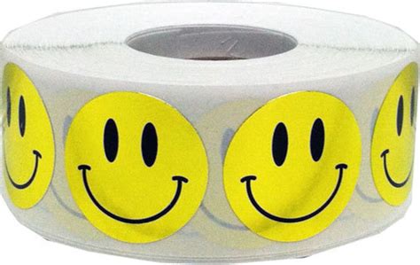 500 Shiny Metallic Gold Smiley Happy Face Stickers 075 Inch Etsy