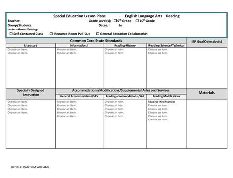 Lesson Plan Template Using Common Core Standards Besttemplatess