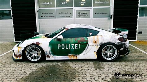 Police Rusty design Polepy aut Auto fólie Ochrana laku Tónování autoskel WrapStyle
