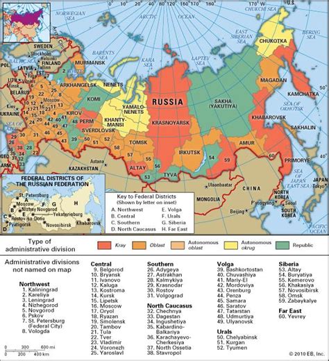 Russiapoliticalmap1 Eurasian Geopolitics