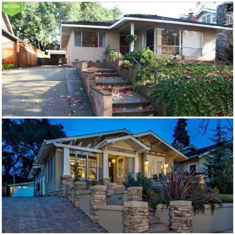 From Ranch To Craftsman Before And After Homeremodelingbeforeandafter