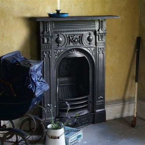 Walls painted in steel symphony 3. 1000+ images about Small cast iron fireplace on Pinterest ...