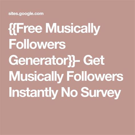 {{free musically followers generator}} get musically followers instantly no survey music