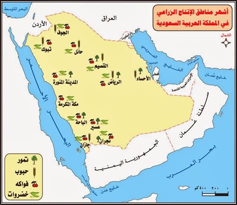 المملكة العربية السعودية) هي دولة عربية، وتعد أكبر دول الشرق الأوسط مساحة، وتقع تحديدًا في الجنوب الغربي من قارة آسيا وتشكل الجزء الأكبر من شبه الجزيرة العربية إذ تبلغ مساحتها حوالي مليوني كيلومتر مربع. اشهر مناطق الإنتاج الزراعي في المملكة العربية السعودية ...