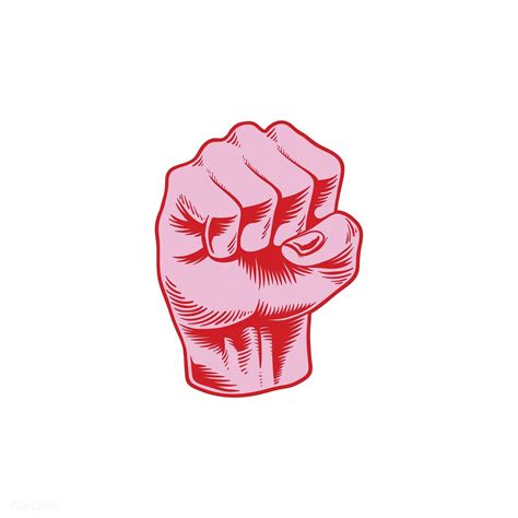 Illustration Of Power Fist Icon Premium Image By