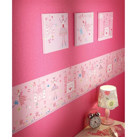 Girls Generic Bedroom Wallpaper Borders Butterfly Flowers Birds Wall