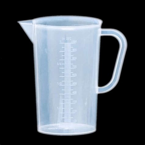 500ml 1l Plastic Graduated Beakers With Handles Measuring Beaker 1000ml Plastic Measuring Cup