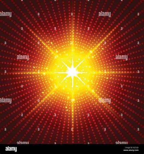 Abstract Technology Futuristic Red Neon Radial Light Burst Effect On