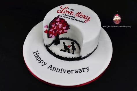 Pick the right one, enter a name, upload photo, and press the generate button. Love Story Cake - Cake by Maria's | Happy anniversary ...