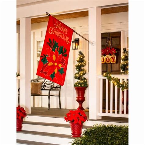 Evergreen 23 Ft W X 36 Ft H Christmas House Flag In The Decorative