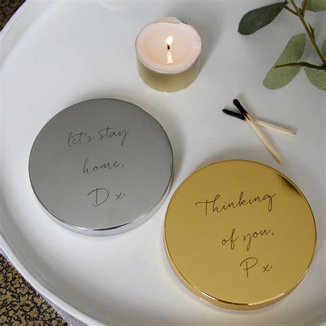 personalised your message candle by illumer