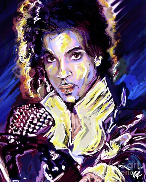 Prince Art Prince Purple Rain Art Mixed Media By Ryan Rock Artist