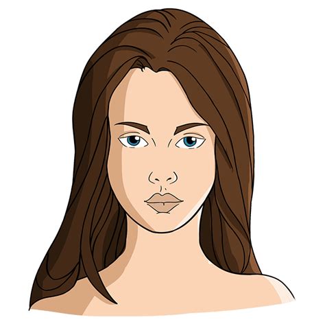 How To Draw A Woman Face Easy Step By Step ~ Face Drawing 6