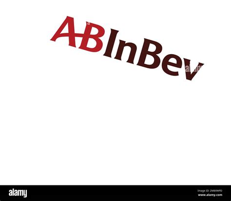 Ab Inbev Rotated Logo White Background B Stock Photo Alamy