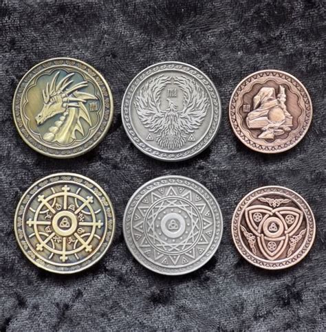 Fantasy Coin For Rplarpboard Games Or Just 4 Fun Coins Custom