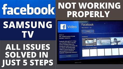 How To Fix Facebook App Not Working On Samsung Smart Tv Facebook App