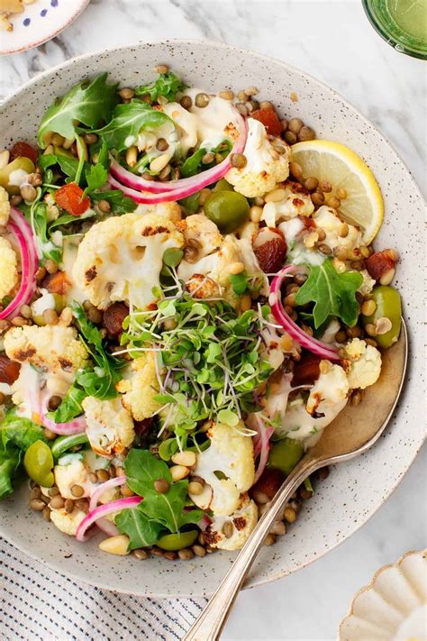 Roasted Cauliflower Salad Recipe Love And Lemons