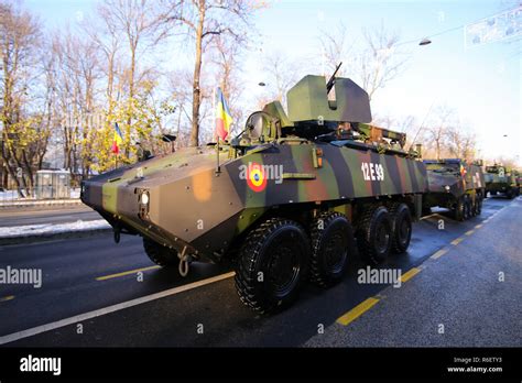 Bucharest Romania December 1 2018 Mowag Piranha Armored Military