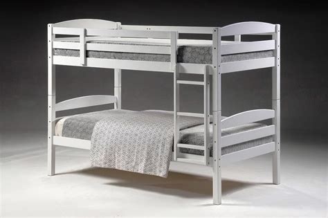 They have a stylish design that is simple but attractive, and there is a wide range of finishes available. Cosmos White King Single Bunk Beds