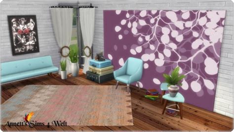 Annett`s Sims 4 Welt Wall Paintings Flowers • Sims 4 Downloads