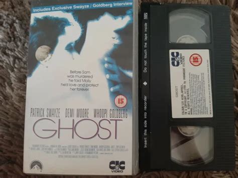 VHS VIDEO GHOST With Patrick Swayze Demi Moore Whoopi Goldberg Plays OK EUR PicClick FR