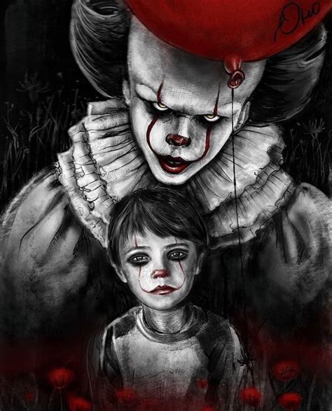 Scary Drawings Dark Art Drawings Scary Clowns Evil Clowns Desenhos