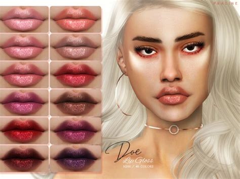 The Sims Resource Doe Lip Gloss N140 By Pralinesims