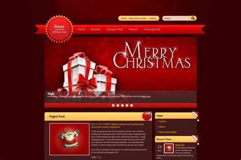 18 Christmas Website Themes And Templates