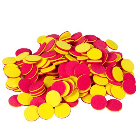 Hand2mind Foam Two Color Counters Red And Yellow Counters