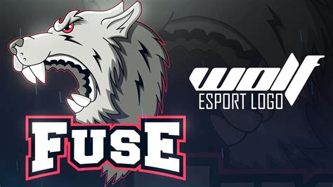 Speed Art Wolf Esport Logo Youtube