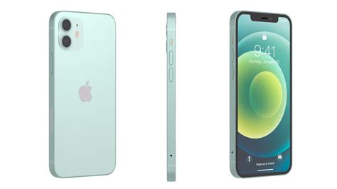 Apple Iphone 12 Green 3d Model 39 C4d Fbx Max 3ds Blend Ma