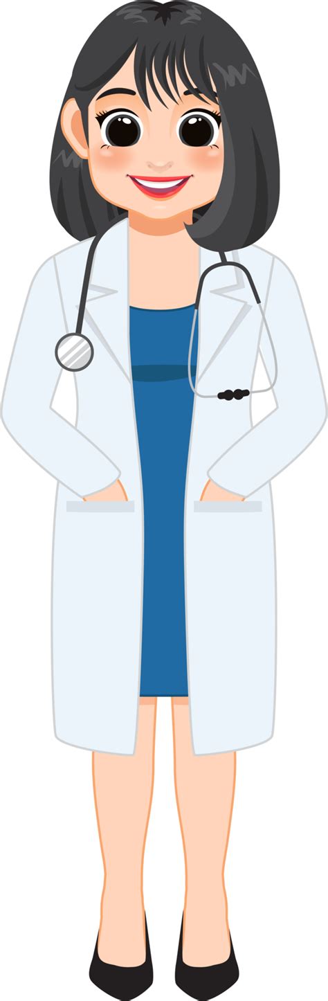 Female Doctor In Uniform Clipart Professional Medical Workers