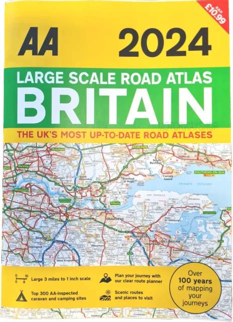 Aa Large Scale Road Atlas Map Britain 2024 Latest Edition 83460 £899