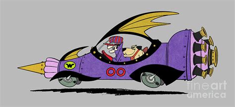 wacky races dick dastardly and his mean machine digital art by glen evans fine art america