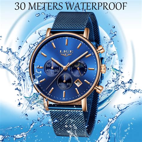 hot sale 2019 new women t clock lige fashion brand quartz wristwatch ladies luxury rose gold
