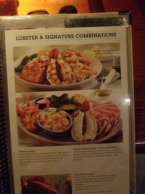 Red Lobster Menu Gadsden Al 35901 Menu Cuisine