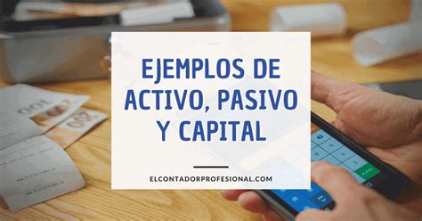 Ejemplos De Activo Pasivo Y Capital Contador Profesional