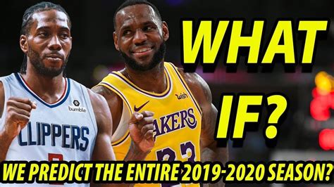 It appears like the first seven seeds in each conference are looking comfortable, so it will just be about positioning for. 8 BOLD NBA Predictions | 2019-2020 NBA Season! - YouTube
